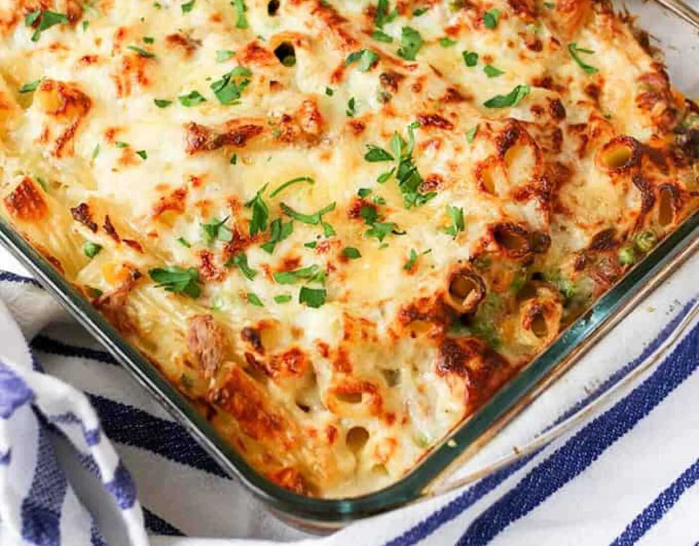 Creamy Tuna Pasta Bake - Nicky's Kitchen Sanctuary