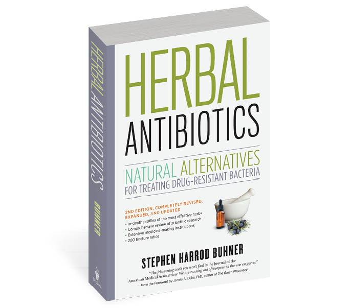 The cover to Herbal Antibiotics by Stephen Harrod Buhner