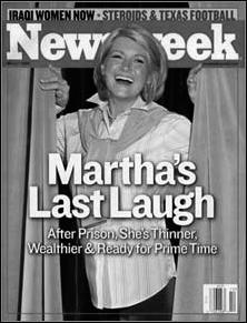 Newsweek pasted the head of Martha Stewart on the body of a Los Angeles model.