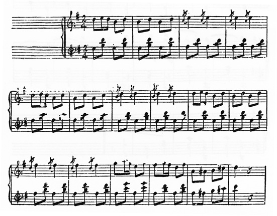 Partitura di «Galop»