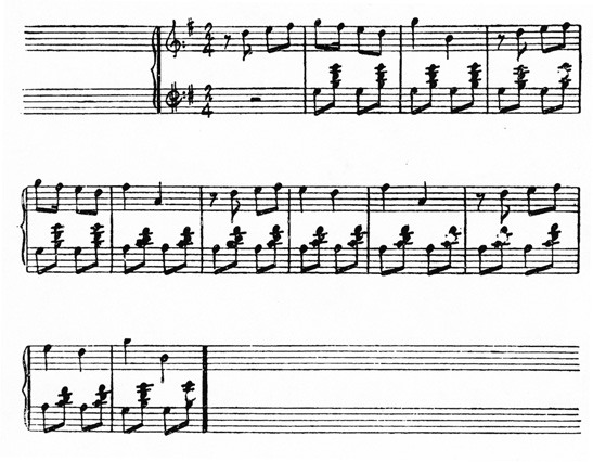 Partitura di «Canzone popolare»