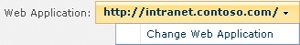 The Web Application picker control