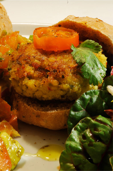 mini millet burgers