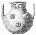 No. 13. Terra-cotta Vase, marked with an Aryan symbol (6 M.).