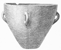 No. 41. A great mixing Vessel (κρατήρ), of Terra-cotta, with 4 Handles, about 1 ft. 5 in. high, and nearly 1 ft. 9 in. in diameter (7 M.). (See see p. 157, 262).