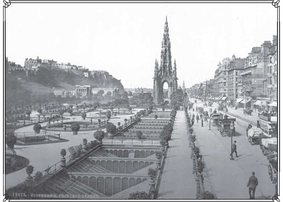 Princes Street and castle from Scott’s Monument,