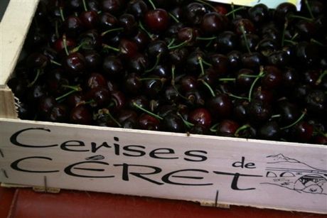 Cherries from the market in Céret