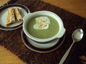 Courgette soup with John’s bread