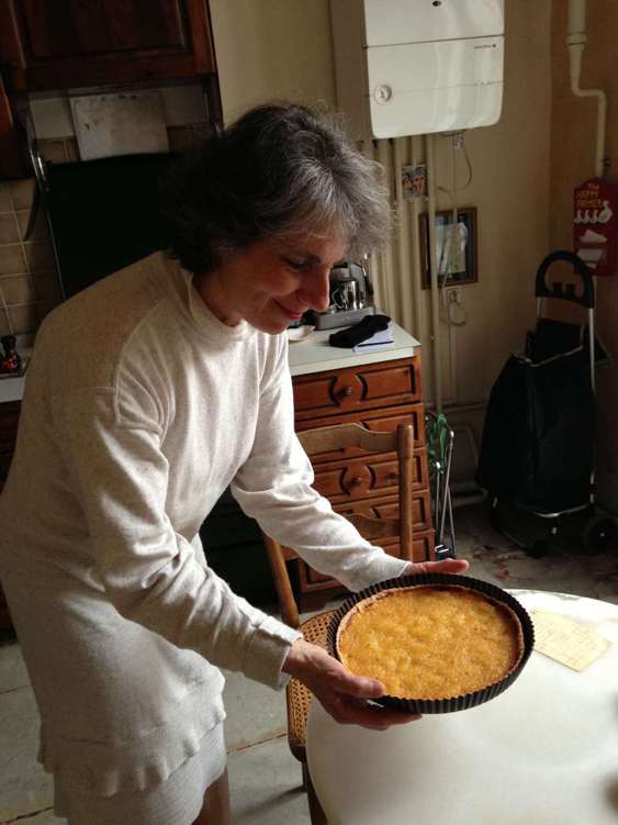 Monique with her *tarte au citron*