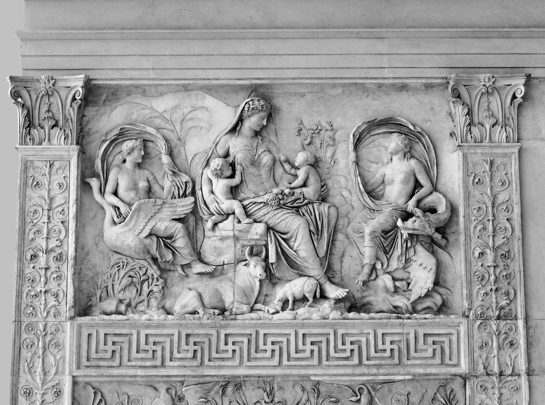 An allegorical rendering of the peace and prosperity of the Augustan age