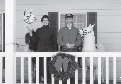 In retirement, SE Division officers Dick and Louise C with “friends,” Montana, 2006. (Courtesy of Louise and Dick C)