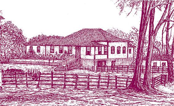 Fazenda Bom Retiro, em Oliveira, MG Fonte: Mendonça, 1987 Bom Retiro Farm. Oliveira, Minas Gerais