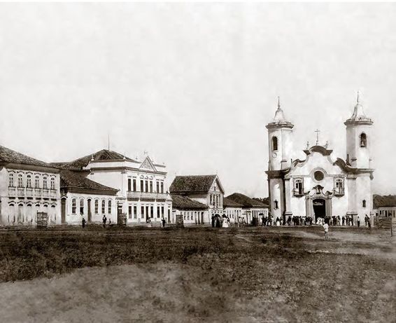 Matriz de Nossa Senhora de Oliveira, 1900 Acervo Fundação Casa de Cultura Carlos Chagas Nossa Senhora de Oliveira Cathedral, 1900