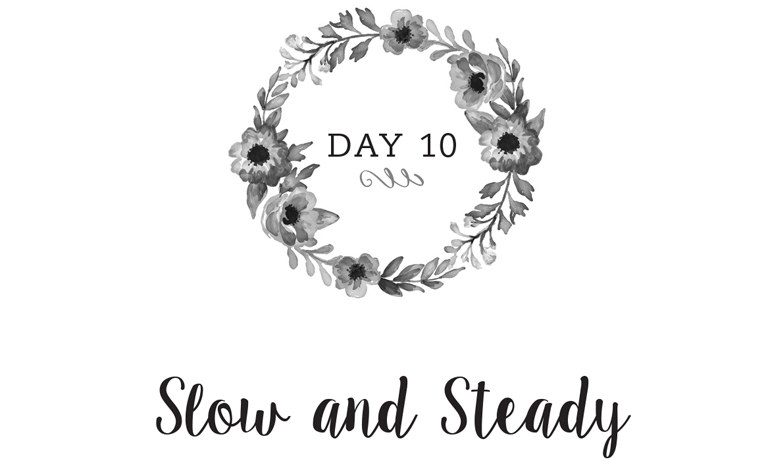 Day 10: Slow and Steady