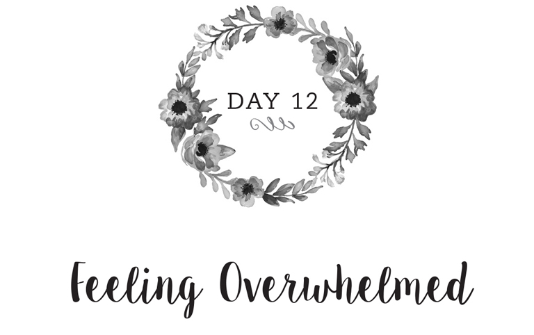 Day 12: Feeling Overwhelmed