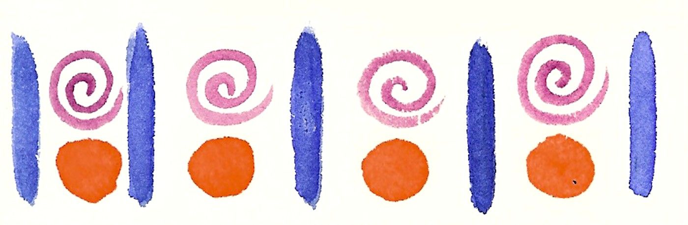 Figure 6-13: Circles, swirls, and lines show alternation in action.