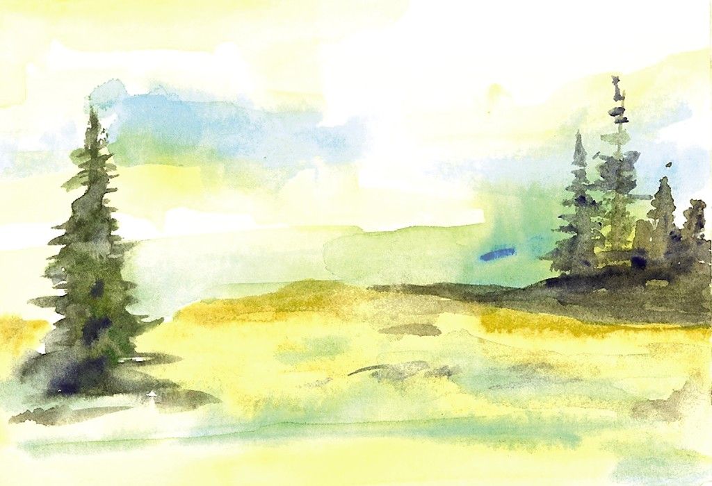 Figure 6-16: A little repetition goes a long way in making a painting unified.