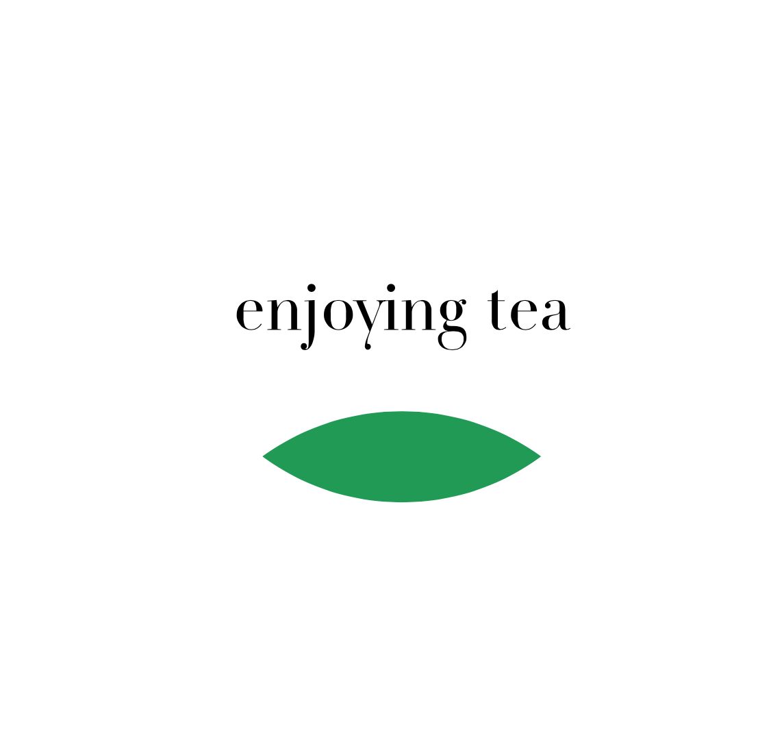 enjoying tea