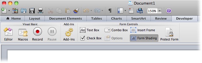 If you want to get serious about recording and working with macros, you should add the Developers tab to the ribbon. The note above provides some details; for more, see page 446.