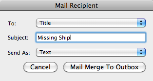 You’re not limited to snail-mail when you merge. Word’s Mail Merge Manager can send your mass mailing out using email.