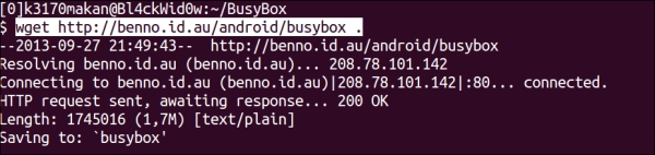 Setting up Busybox