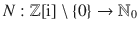 $$N:{\mathbb{Z}}[\operatorname{i}]\setminus\{0\}\to{\mathbb{N}}_{0}$$