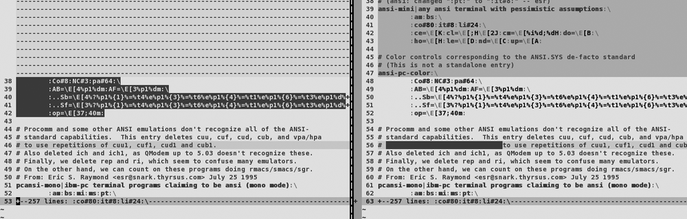 Vim diff feature and its use of folds