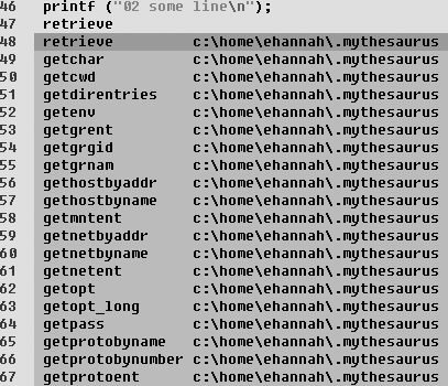 Thesaurus completion of string “retrie”