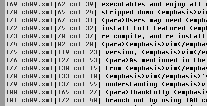 Quickfix List window after :vimgrep command