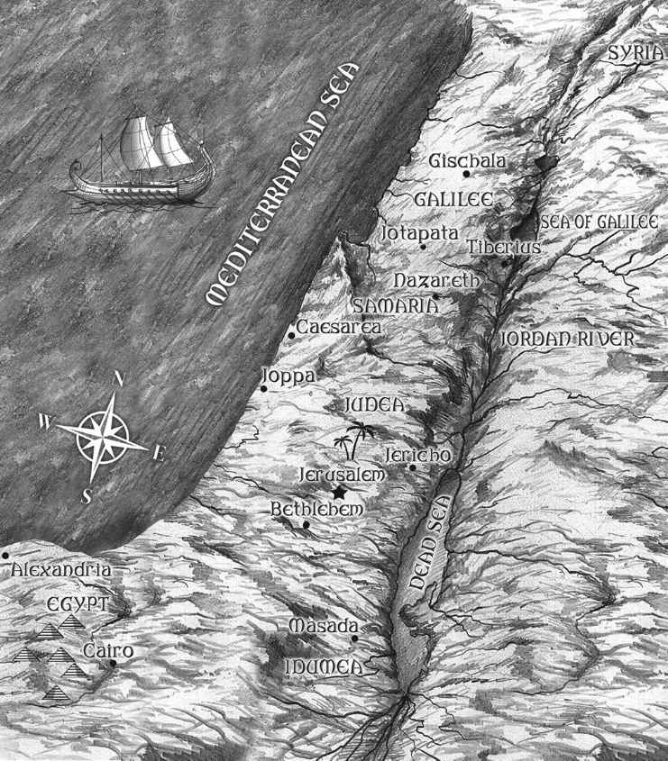 Map: 1st Century A.D. Holy Land