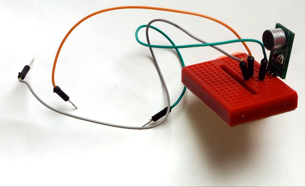 The completed noise monitor circuit.