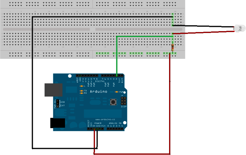 The Geiger counter input.