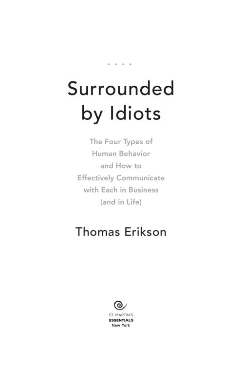 Surrounded by Idiots by Thomas Erikson