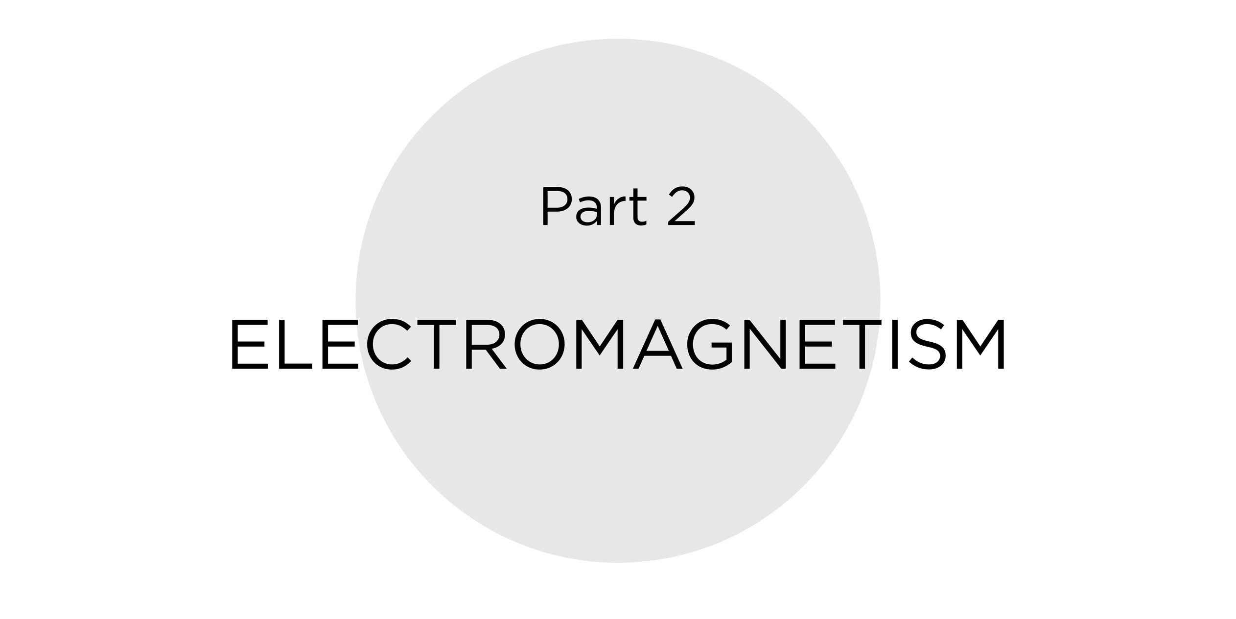 Part 2 Electromagnetism