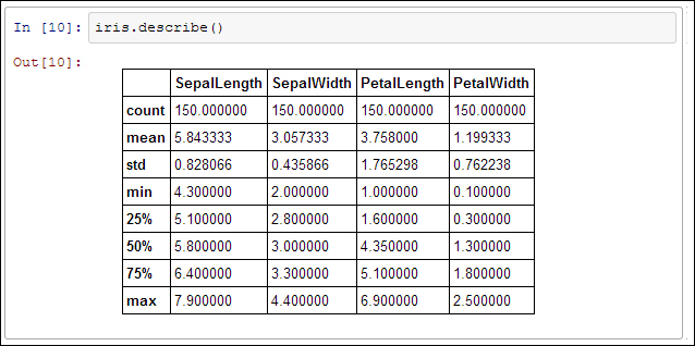 Working with multivariate dataset with DataFrame