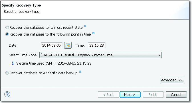 Restoring the Database