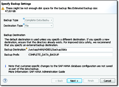 Creating a Backup