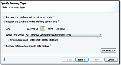 Restoring the Database