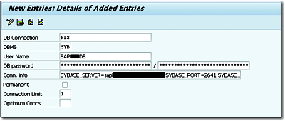 Creating a DBCO Connection