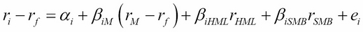 Fama-French three-factor model