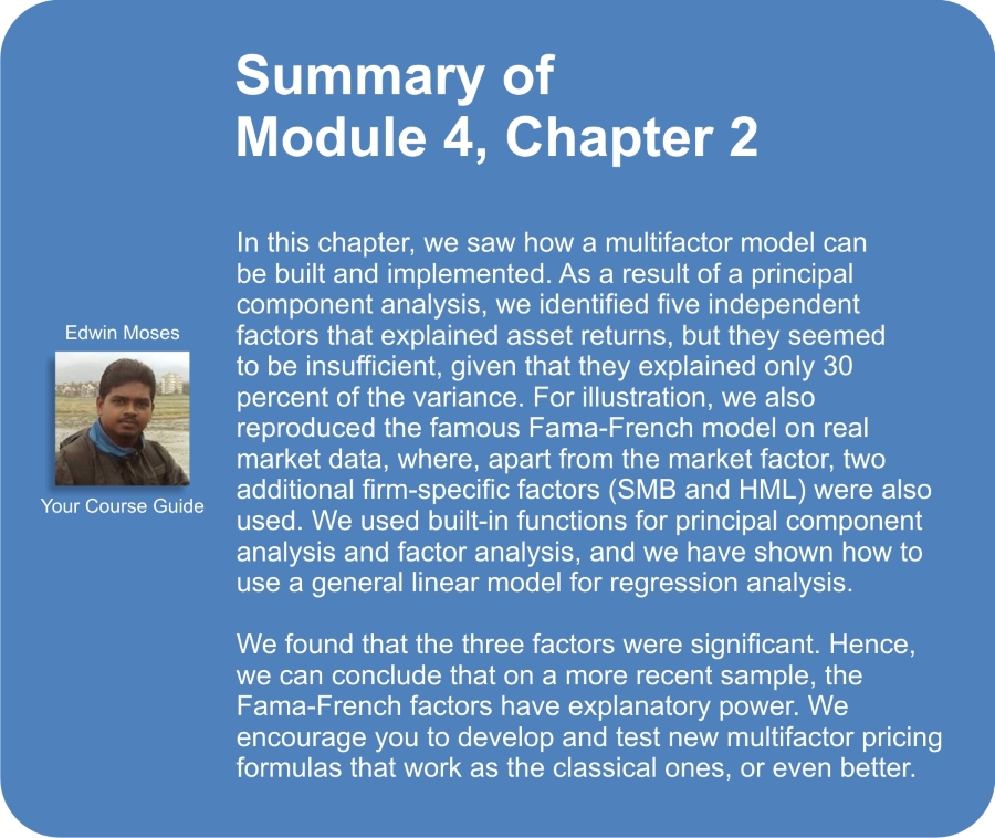 Estimation of the Fama-French model