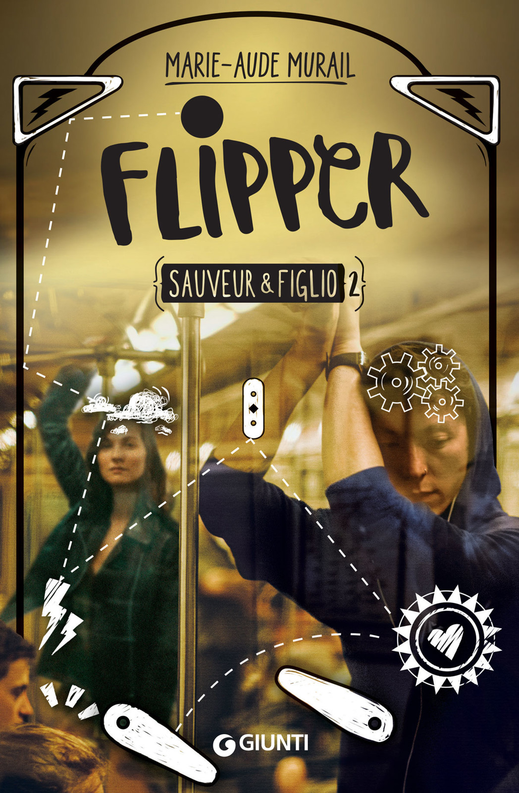 Copertina del libro «Flipper. Sauveur & Figlio 2» di Marie-Aude Murail, Traduzione di Federica Angelini, Giunti