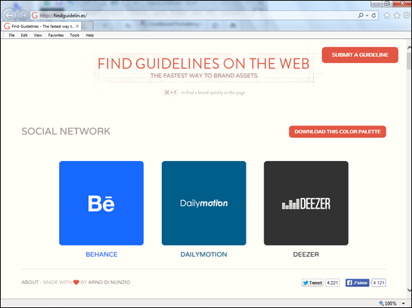 Screenshot of the home page of Find Guidelines on the Web.