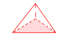 A polyhedron with four equilateral triangles as faces.