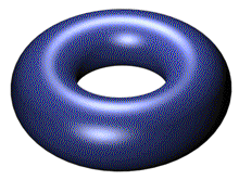 A doughnut shaped figure.