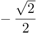 -square root of 2/2