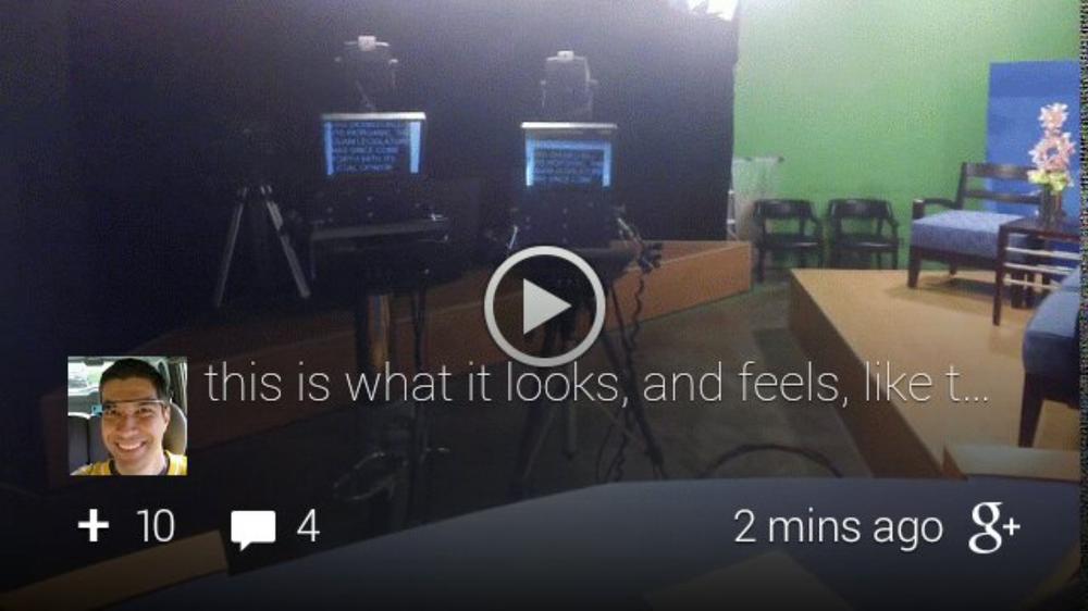 An video shot on Glass and shared with Google+ lets you track its engagement