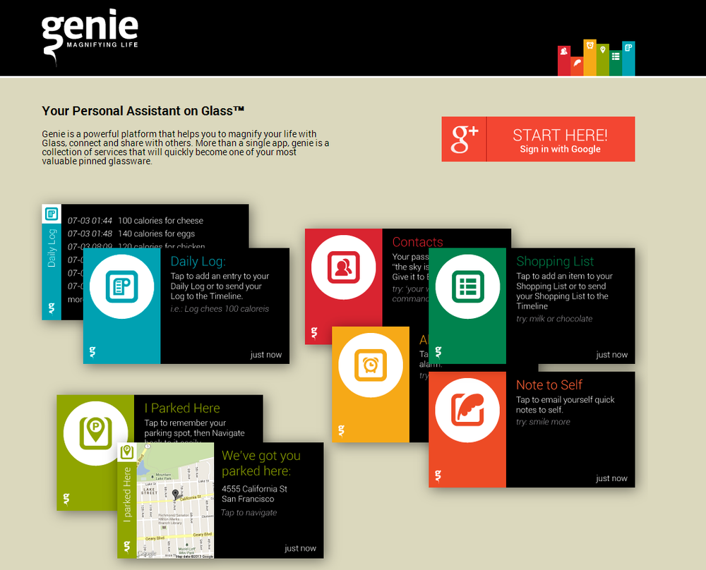 Genie really showed the Glass community what good design could achieve for usability
