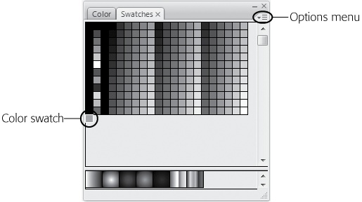 Saving a specific color as a color swatch—whether it's one you custom-mixed or a standard color you found on the palette and liked—is kind of like saving the empty paint can after you paint your kitchen. The next time you want to use that particular color, all you have to do is grab the swatch (instead of relying on your memory or spending hours trying to recreate the exact shade). If you work with color a lot, swatches can make your life a whole lot easier.