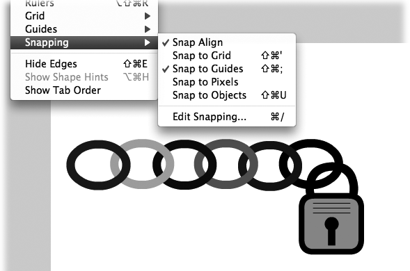 With Snap to Objects turned off, it's easier to position bones and their registration points accurately.